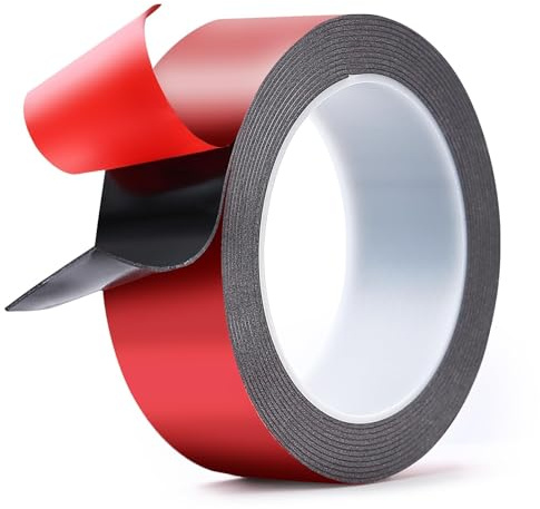 Hexify Nastro Biadesivo Extra Forte 10/15/20/25/30/35/40 mm – Nastro Adesivo Spesso e Senza Residui, Impermeabile & Resistente al Calore & al Freddo, Biadesivo per Auto, Casa, Ufficio, Fai da Te