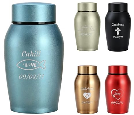 Urnas personalizadas para mascotas,(con grabado personalizado) | Plegable y con Asas,Ideal para el Dormitorio,el Baño, el Hogar y la Residencia de Estudiantes;Fácil de Guardar