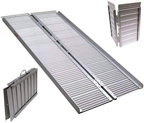 Rampa pieghevole in alluminio per sedia a rotelle, 182 cm, 270 kg, 06065, 1,8 m