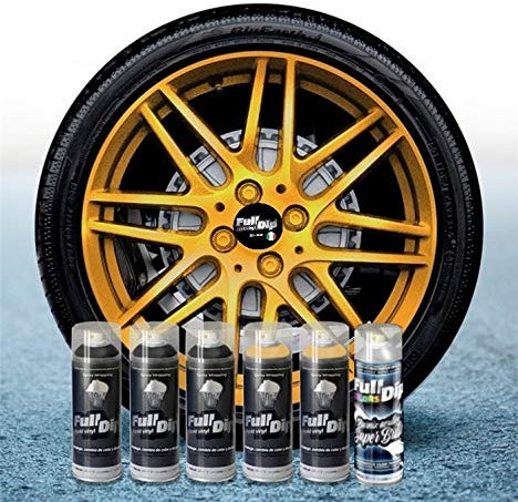 Sophisticauto Pack Full Dip Sprüfohlie 6X Gold Chrome Glänzend 400ml
