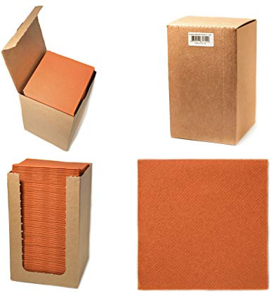 Alvotex Airlaid Cocktailservietten 20x20cm 100/1 - TERRACOTTA (125)