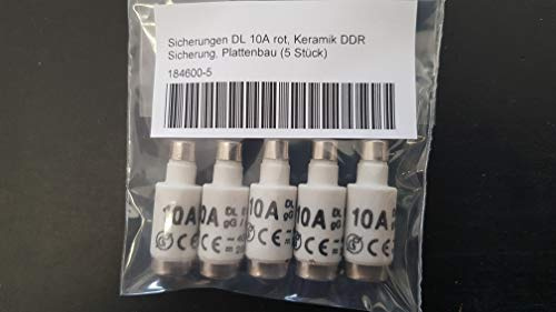 Sicherungspatronen DL 10A (5 Stück)