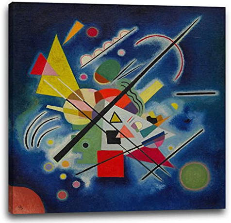 Leinwand (60x60cm): Wassily Kandinsky - Blaues Bild (1924)