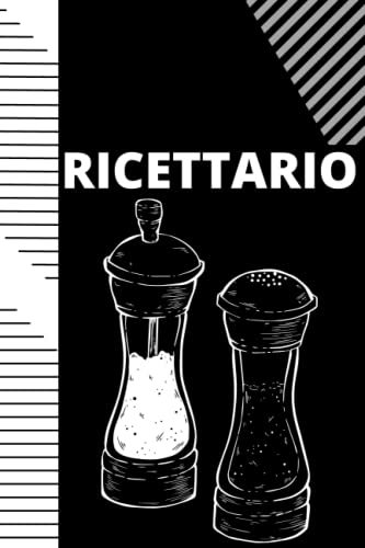 Ricettario: Quaderno per scrivere le tue ricette | Ricettario da riempire | Libro da personalizzare per la tua cucina | Agenda per cuochi | Carta crema formato 15x23 cm