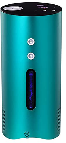 Macchina per inalazione di acqua di idrogeno H2 600 ml/min, generatore di acqua di idrogeno a basso rumore H2 ad alta purezza al 99,99% con 5 sistemi di rilevamen(Size:doppia aspirazione,Color:verde)
