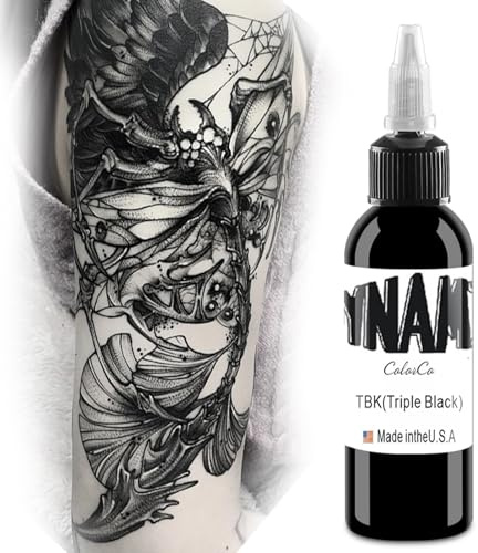 DLDN01 Schwarze Tattoo-Tinte - Permanent Body Make-up Tattoo-Flässe und Schatten (30 ML)