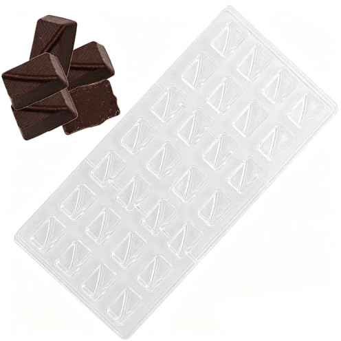 3D Chokladform Av Plast - Transparent Bakform för Godis, Bröllop Eller Födelsedagstårta, Gör-Det-Själv Baktillbehör (Rektangel)