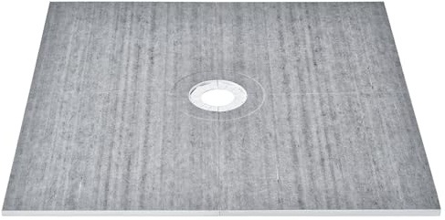 VEVOR Kit de marco de ducha, 1828 x 1828 mm, kit de plato de ducha con desagüe central, instalación de ducha ligera de EPS, 2 paños impermeables, barras inclinadas para plato de ducha para baño