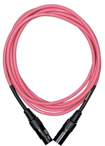 CASCHA Standard Line - Cable para micrófono (XLR, 2 m), color rosa