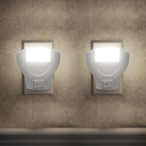 EXTRASTAR Luce Notturna Bambini, 2 Pezzi 6500k Luce Notturna Da Presa, Plug And Play，Sicuro Ed Ecologici，luce Led Lampada Notturna Per Corridoio, Cucina, Scale, Cucina
