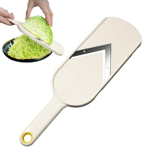 Affettatrice per cavoli, grattugia per insalata di cavoli, grattugia per insalata di cavoli, utili utensili da cucina, tritatutto multiuso in acciaio per cavoli, insalata, cipolle e