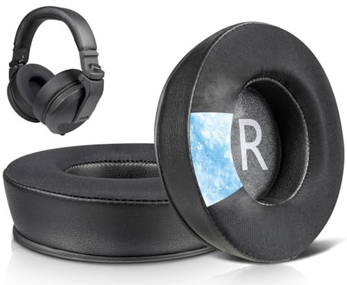 SOULWIT Ersatzpolster Ersatz Ohrpolster für Pioneer DJ HDJ-X5/X5 BT, HDJ-X7, HDJ-X10 Kopfhörer, Polster mit hochdichtem Geräuschisolationsschaum
