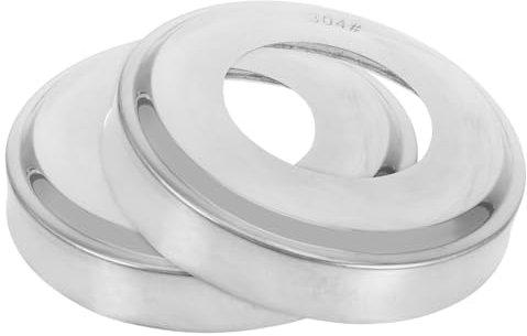 PAMINGONO 2pièces Caches Décoratifs Acier Inoxydable pour Rampe Et Échelle De Piscine Creusée Protections Robustes pour Main Courante Sécurité Améliorée pour Accessoires Durables Compatibles