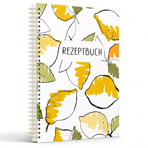 BIROYAL Rezeptbuch zum Selberschreiben A4, 85 Rezepte Kochbuch | 120gsm Papier ohne Durchbluten, Großer Schreibraum, mit Umrechnungstabelle & Inhaltsverzeichnis - Kochbuch Selbst Schreiben