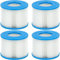 4 Pezzi Filtro Piscina VI, Compatibile con Bestway, Lay-Z Spa, Intex, Coleman SaluSpa 90352E, Adatto a Tutte con Filtro Tipo VI Piscine, Idromassaggi Gonfiabili, Filtro VI Lavabile per Piscina