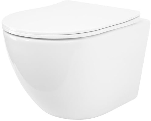 REA CARLO MINI TORNADO NF CUVETTE WC SUSPENDUE BLANC CUVETTE DE TOILETTE SUSPENDUE EN CÉRAMIQUE