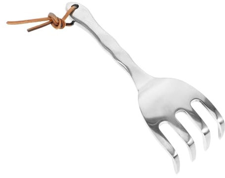 Tofficu Râteau De Jardin à Main Mini Quatre Dents Outil Pratique pour Désherbage Ameublissement du Sol Et Plantation Manche Ergonomique pour Jardinage Facile