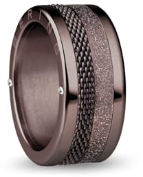BERING Damen Ring in glänzendem braun - Arctic Symphony Collection aus Edelstahl - Arno 9