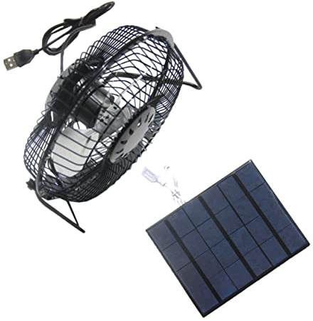 LOEFLIFA 3.5W Ventilatore Portatile USB Silenziosa con Testa Rotante per Esterni e Interni per Ufficio Facile da Trasportare