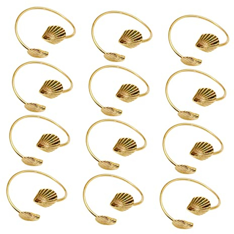 NOLITOY 12pezzi Anelli Portatovaglioli Decorativi Per Tavola Accessori Leggeri e Resistenti Per Feste Matrimoni e Banchetti