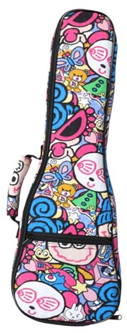 TOYANDONA 21 Zoll Ukulelentasche Mit Schultergurt Gepolsterte Aufbewahrungstasche Für Sopran Ukulele Tragbarer Ukulelen Behälter