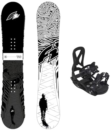 F2 Set Snowboard Junior Black Deck 140cm + Pipe Bindung M