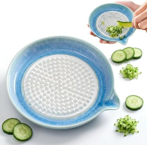 Grattugia in Ceramica Multiuso per Frutta, Verdura, Formaggio, Aglio e Cipolle – Ideale per Svezzamento e Cucina Domestica