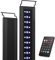 NICREW C10 24/7 LED Aquarium Beleuchtung für Pflanzen, 75-95 cm, 19W, Vollspektrum Aquarium Lampe mit Timer, Helligkeit einstellbar
