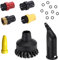 Accessoires pour Nettoyeurs Vapeur Compatible avec Karcher, Brosses Rondes Grande Brosse Ronde Buse Pièces Détachées, Piece Detache Karcher Compatible avec Karcher SC1 SC2 SC3 SC4 SC5 SC7 CTK10 (150)