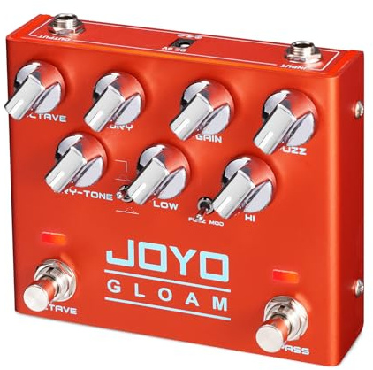 JOYO Bass Octave Fuzz Pedal High Gain mit Dual Unabhängigem Fußschalter für Bass (Gloam R-29)