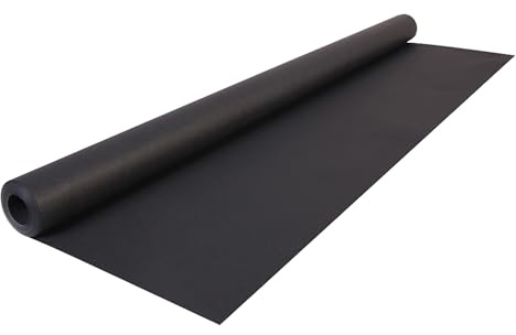 Conipa® - 1 x 10m Rolle Farbiges Kraftpapier 10m x 70 breit (Papier 65 g/m²) Schwarz - Bastelpapier & Geschenkpapier Set für Geschenk & Kinder - Packpapier gefärbt, pH-neutral, PEFC-zertifiziert