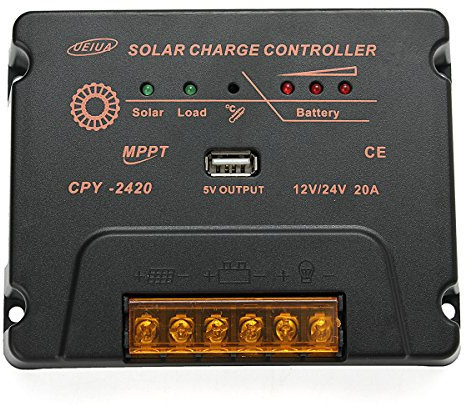 MASUNN Cpy-2420 12V/24V 20A USB Mppt Panel Solar Controlador De Carga De La Batería