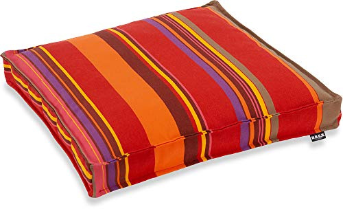 H.O.C.K. Yucatan Outdoor Sitzkissen CLOU Stuhlkissen für den Garten, wasserabweisend/lichtecht (6-7) (50x50x5cm, Rot)