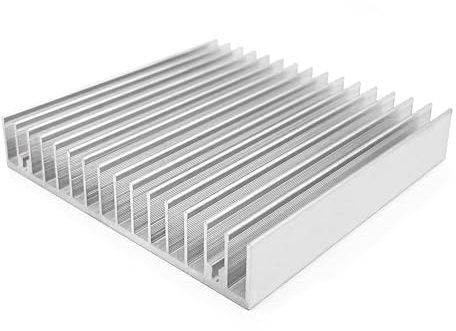 Awxlumv Aluminum Heat Sink Large Heatsink Module Cooler Fin for High Power Transistor Semiconductor Devices 3.93(L) x 3.93(W) x 0.71(H) /100mm(L) x 100mm(W) x 18mm(H)