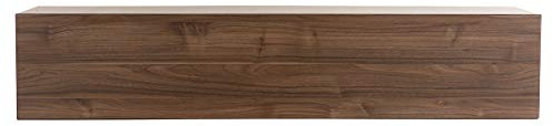 Élément mural TV horizontal finition bois foncé noyer L137.5 cm ETERNEL