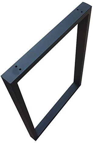 Verstellbare MöBelbeine,1x Rechteck Eisen Tischbeine Tischgestell Tischkufen,Tragfähigkeit 400Kg,für Schreibtisch Esstisch Bar DIY Möbel Stützbein,Mit Rutschfester Matte(60x70cm/23.6x27.5in)