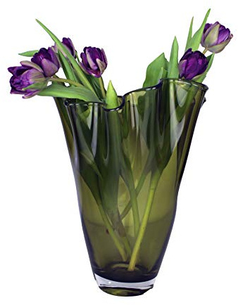 SIGNATURE HOME COLLECTION Glasvase, Glas, grün, 21 cm, 21 x 21 x 30 cm