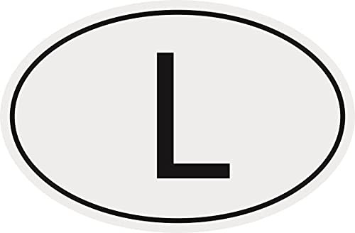 U24 Aufkleber Autokennzeichen L = Luxemburg Autoaufkleber Sticker