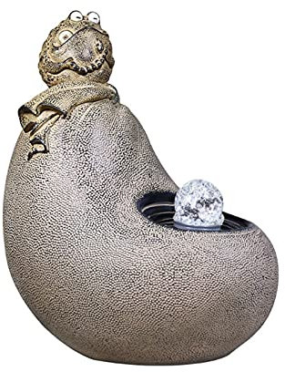 xuejuanshop Fuente de Mesa Fuente de Tabletop de Orb de Hilado - Fuente de Escritorio Lucky Zen Meditación de la meditación para Dar Regalos Decoración de la Oficina en el hogar Decoración de Regalo