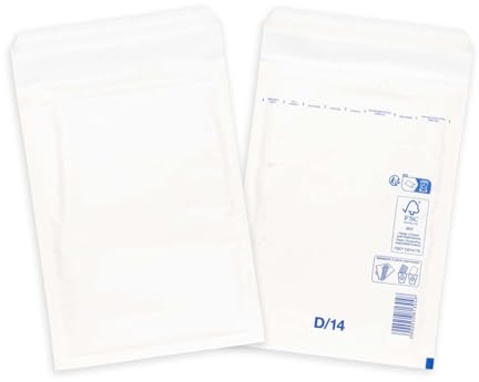 smiley pack Luftpolstertaschen Größe D4 Weiß 200 x 275 mm (1000 Stück)
