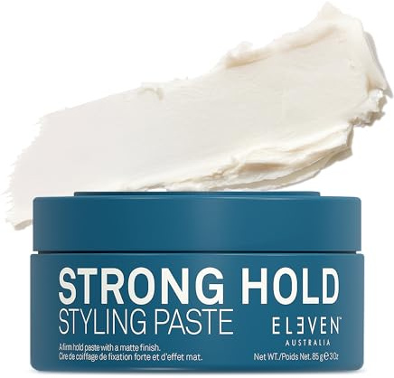 ELEVEN AUSTRALIA Strong Hold Styling Paste, 85g | Starker Halt, Strukturgebendes Haarwachs, Mattes Finish, Proteinreiche Formel, Vegan & Tierversuchsfrei