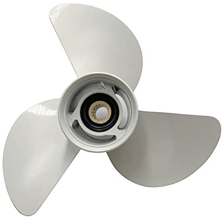 SLEIPNIR Propeller 13 1/2x17 für Yamaha Außenborder Schrauben 60-115 Pferdestärke Aluminium 15 Zähne OEM NO:68V-45941-00-00 13.5x17