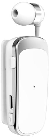 Uposao Oreillette Bluetooth sans Fil 4.1 Écouteurs Intra-Auriculaires Anti-Bruit Rétractable 10m Transmission Écouteur Mono, Connecter 2 Appareils Simultanément pour Conducteur, Vélo, Sport