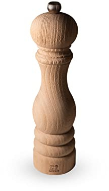 PEUGEOT - Pfeffermühle Paris Nature 22 cm - Klassische Mahlgradeinstellung - Aus recyceltem Holz mit PEFC-Siegel - Französisches Know-howreich - Naturfarben