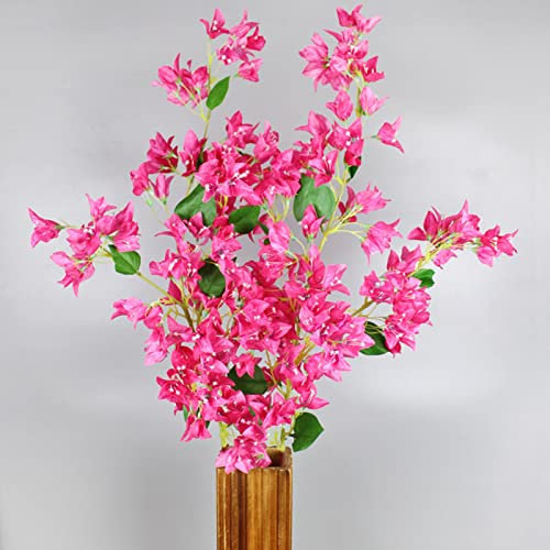 Fiori Artificiali Rami di Bouganville di Seta Bougainvillea Finta Steli Floreali Steli Floreali Lunghi Rami di Piante per la Decorazione di Centrotavola per la Casa di Nozze