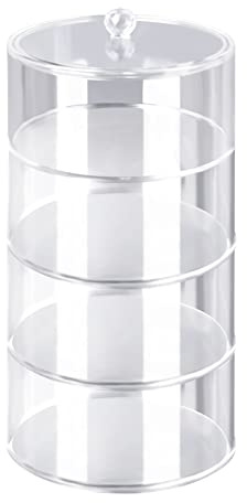 Gürtel-Organizer, Acryl-Gürtel-Display-Aufbewahrungsbox, Mehrschichtige Gürtel-Aufbewahrungsbox, Transparenter Gürteletui-Aufbewahrungshalter für Gürtel, Uhren, Schmuck, Armbänder,(4 Schichten)