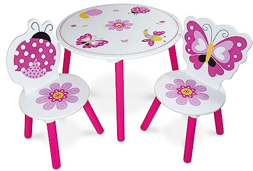 Teorema 40647 - Set Tisch und 2 Stühle für Kinder, Höhe 45 cm
