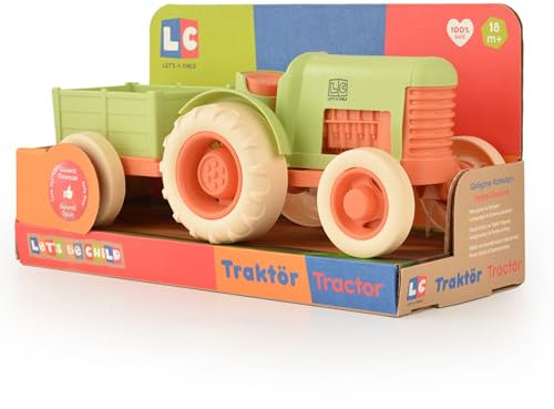 Tractor Toy Set for Kids | Educational Farm Toys Tractors and Trailer for Toddler, Safe, BPA-Free, Fun Indoor & Outdoor Play, Enhances Motor Skills, Hand-Eye Coordination | Boys, Girl, Baby Gifts