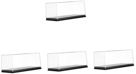 UPKOCH 4stücke Cartoon Auto Modell Vitrine Staubdichtes Display Gehäuse Für Fahrzeugmodelle Transparente Aufbewahrungsbox Für Sammler Und Kunsthandwerk Stabil Und Leicht Für
