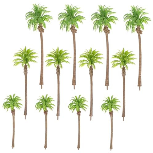STOBOK 12stücke Miniature Palm Trees Künstliche Kokosnussbaum Szenarien Und Dioramen Hochwertige Landschaftsdekoration Für Projekte Und Mikrolandschaften